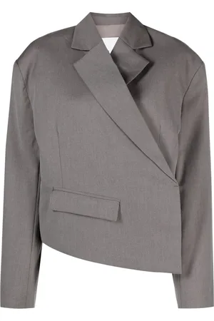 REMAIN Blazer corto con diseño asimétrico