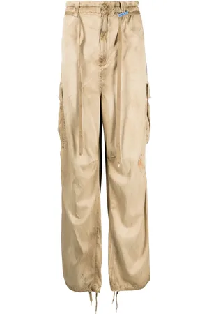 Maison Mihara Yasuhiro Pantalones anchos con efecto desteñido