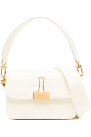 OFF-WHITE Bolsa de hombro con placa del logo