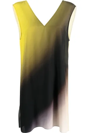 Gauchere Vestido de seda con efecto degradado