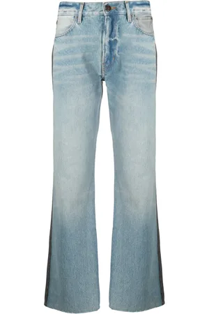 Gauchere Jeans rectos con diseño de dos tonos