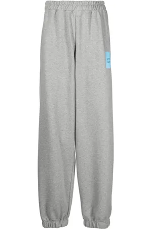 Vetements Pants anchos con logo estampado