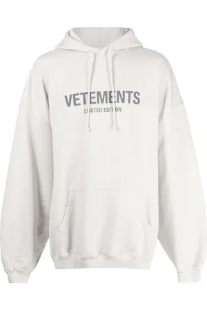 Vetements Hoodie con logo estampado y cordones