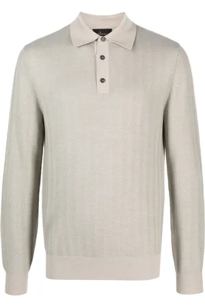 BRIONI Playera tipo polo manga larga
