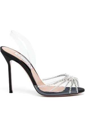 Aquazzura Sandalias con detalles de cristal y tacón de 90mm