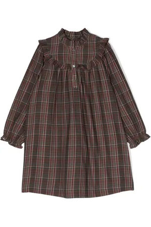 BONPOINT Vestido con motivo de cuadros