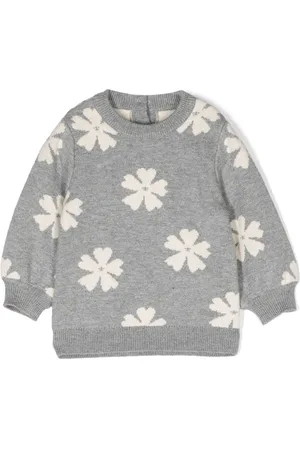 Chloé Sudadera tejida con motivo floral en intarsia