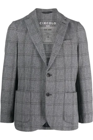 Circolo Blazer con botones y motivo de cuadros