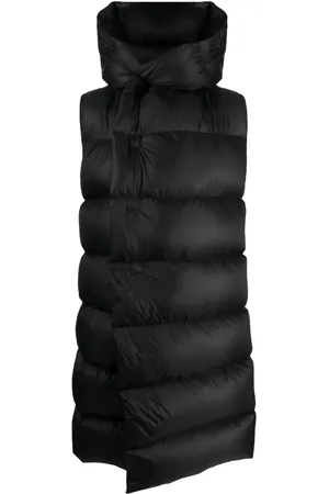 Rick Owens Chaleco capitonado con capucha