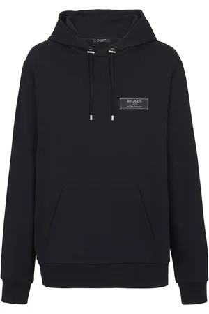 Balmain Hoodie con parche del logo