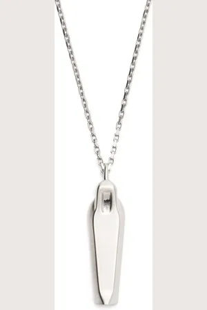 Rick Owens Collar con dije Sarcophagus y logo grabado