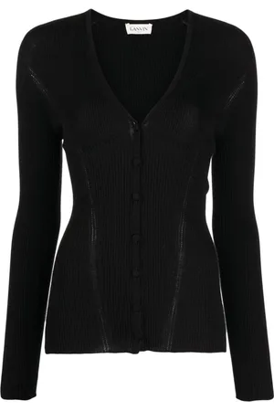 Lanvin Top tejido con cuello en V
