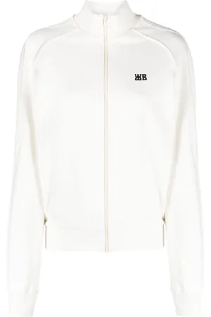 WALES BONNER Sudadera con logo bordado y cierre