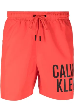 Calvin Klein Shorts de playa con logo estampado