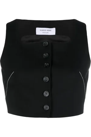 Marine Serre Chaleco corto Tailoring Bustier