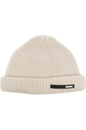 OAMC Gorro tejido de canalé con parche del logo