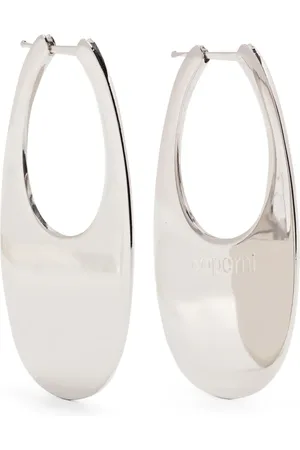 COPERNI Aretes Swipe grandes con logo en relieve