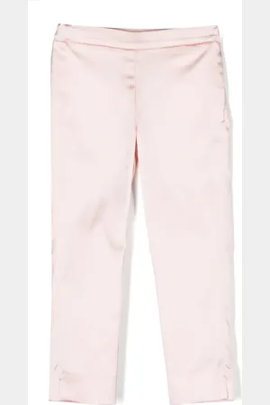 Simonetta Pantalones satinados con rayas laterales