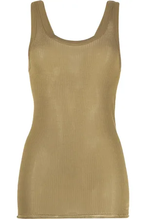 LEMAIRE Camiseta de seda tejida de canalé