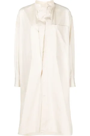 LEMAIRE Vestido camisero con cuello mao