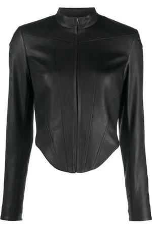 MISBHV Chamarra biker estilo corset