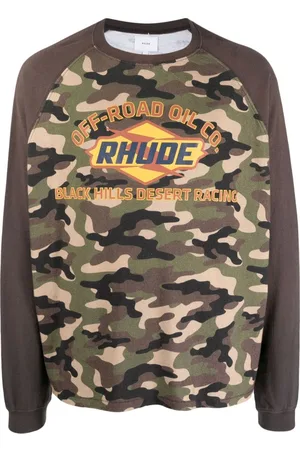 Rhude Playera con estampado militar