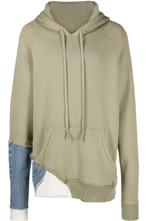 GREG LAUREN Hoodie a capas con cordones