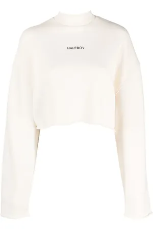 Halfboy Sudadera corta con logo bordado