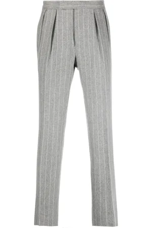 Ralph Lauren Pantalones de vestir con rayas diplomáticas estampadas