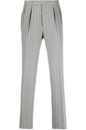 Ralph Lauren Pantalones de vestir con rayas diplomáticas estampadas