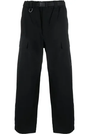 Y-3 Pantalones anchos con cinturón