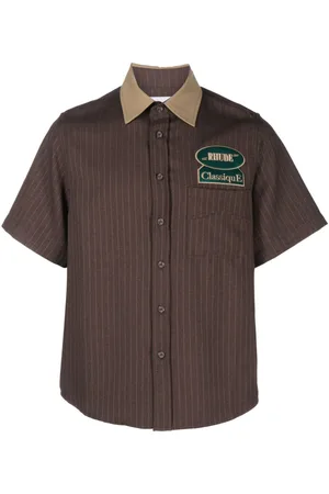 Rhude Camisa con rayas estampadas
