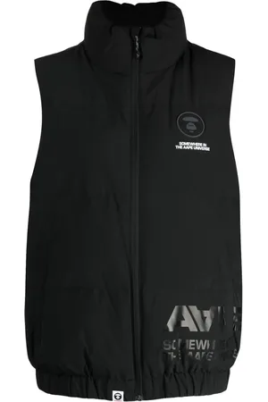 A Bathing Ape Chaleco capitonado con cuello alzado