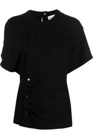 Paco rabanne Blusa drapeada manga corta
