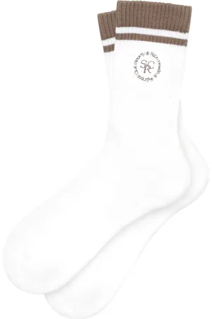 Sporty & Rich Calcetines con logo en intarsia