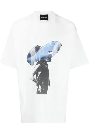 John Richmond Playera con auto estampado