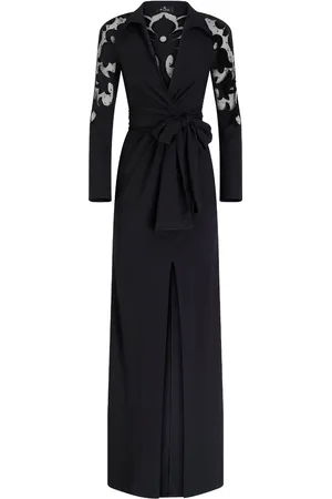 Etro Vestido semitransparente con cuello en V