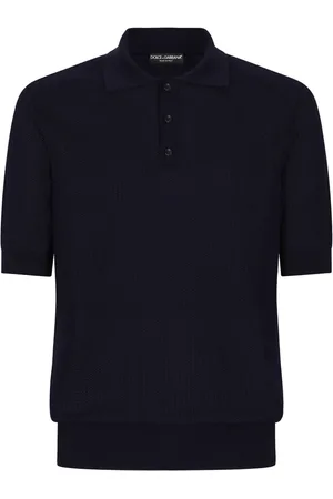 Dolce & Gabbana Playera tipo polo manga corta con parche del logo