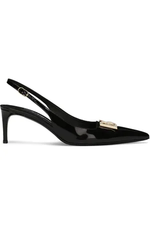 Dolce & Gabbana Zapatillas con tira trasera y placa del logo