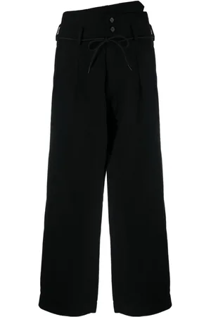 Y-3 Pantalones anchos con pinzas