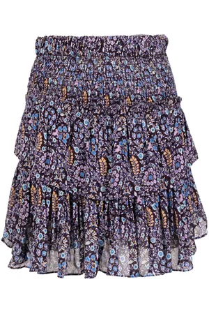 Marant Etoile Falda corta Hilari con estampado floral