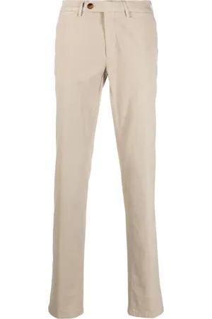 CANALI Pantalones chinos con tiro medio
