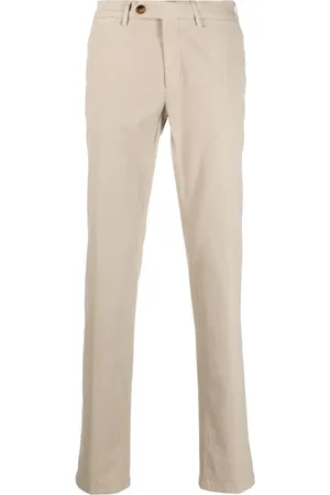 CANALI Pantalones chinos con tiro medio