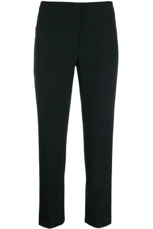 Alexander McQueen Pantalones capri con diseño recto