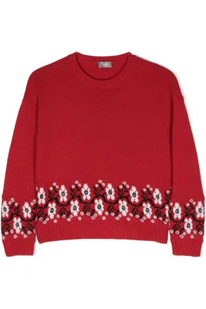 Il gufo Suéter con bordado floral