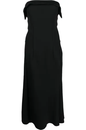 Serafini Vestido midi estilo strapless