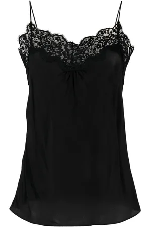 ZIMMERMANN Camiseta con ribete de encaje