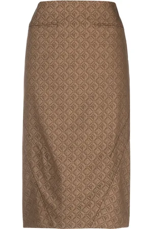 Marine Serre Falda midi Regenerated Moon Diamant