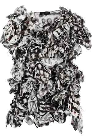GIANLUCA CAPANNOLO Blusa con bordado floral en 3D