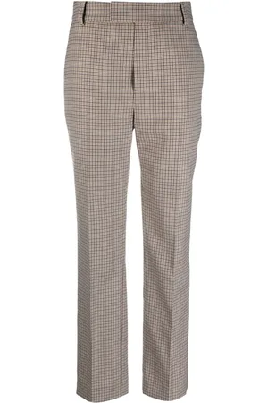 Frenken Pantalones de vestir con cuadros estampados